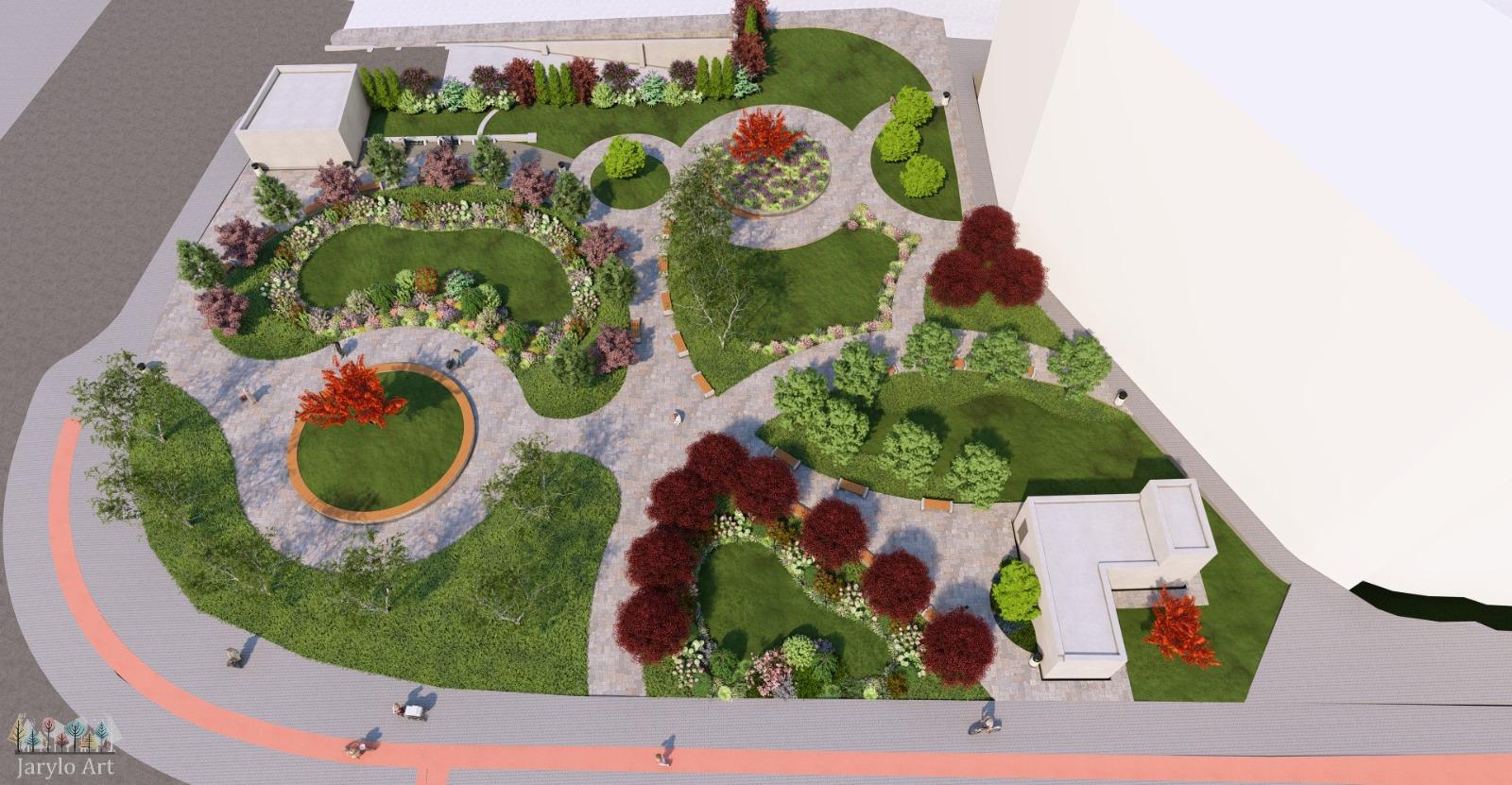 Parcare subterană și parc modern lângă Spitalul pentru Copii